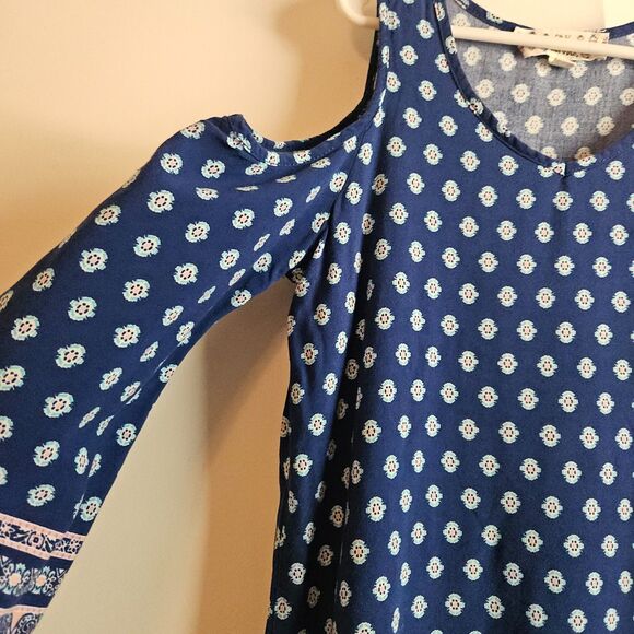 Pink Republic Girl's Cold-Shoulder Blouse - Size 7/8 - Picture 3 of 8